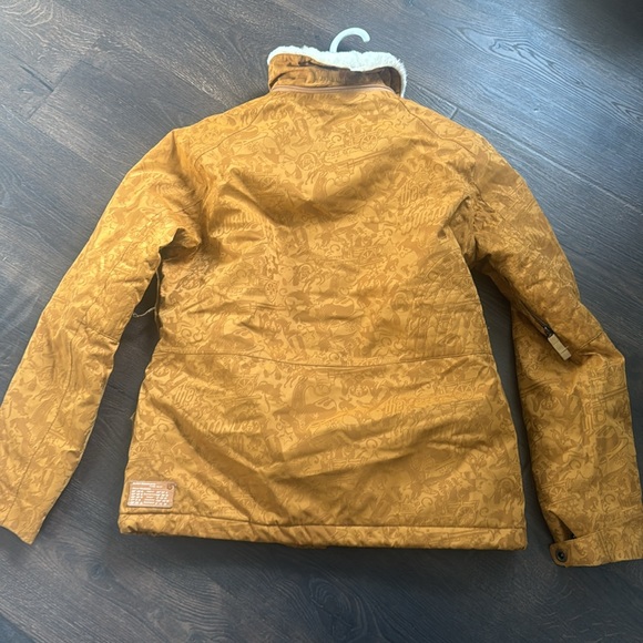 Burton Women’s Small Arctic Capital Jacket Helsinki Gold Snowboard Ski Jacket - Picture 4 of 9